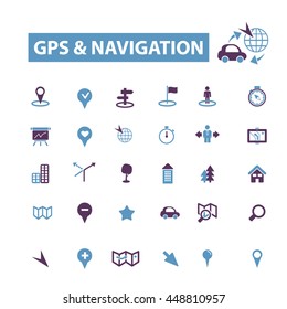 gps navigation icons