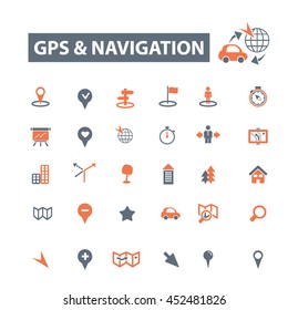 gps navigation icons