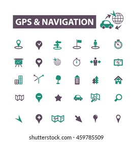 gps navigation icons