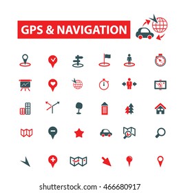gps navigation icons
