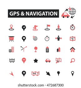 gps navigation icons