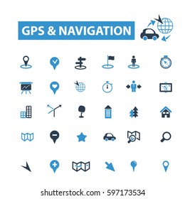 gps navigation icons
