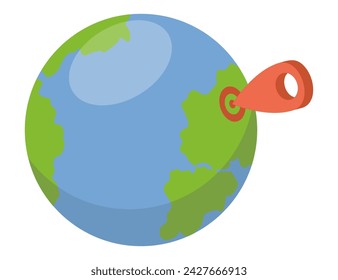 Icono de mapa de navegación Gps isométrico. Símbolo de sistema de navegación automotriz, elemento de controles de automóvil. Ilustración vectorial 3D gps signo sobre fondo blanco