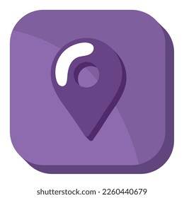 gps navigation mobile app icon isolated design