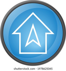 gps navigation on blue background, vector