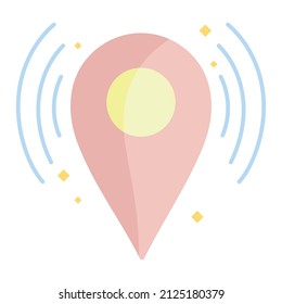 icono del pin de navegación gps aislado