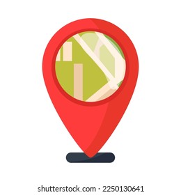 gps navigation pin icon isolated