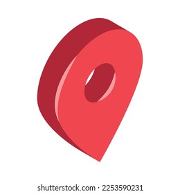 icono del pin de navegación gps aislado