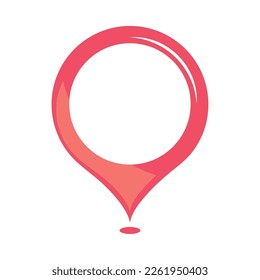gps navigation pin icon isolated