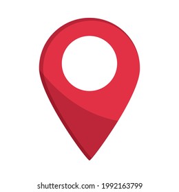 gps navigation pointer isolated icon