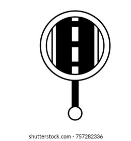 gps navigation pointer map street road icon