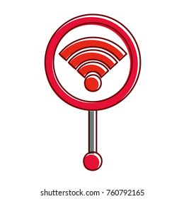 gps navigation pointer map wifi internet signal