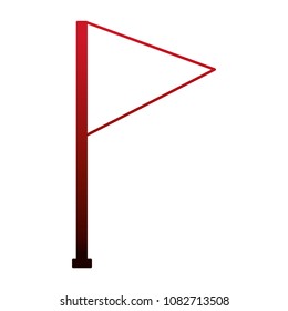 gps navigation red flag mark