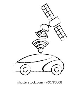 gps navigation satellite help car destination signal