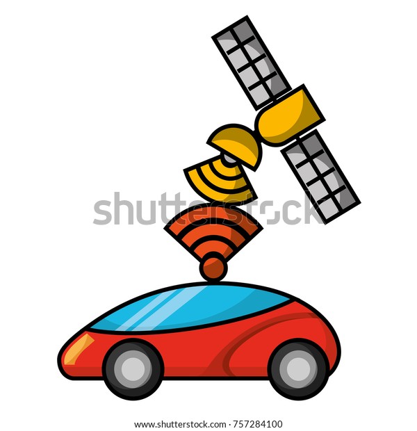 gps\
navigation satellite help car destination\
signal