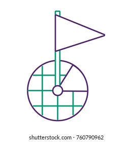 gps navigation screen pointer map flag marker symbol
