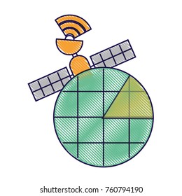 gps navigation screen pointer map satellite connection