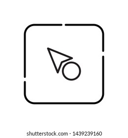 Gps navigation, navigation symbol vector icon