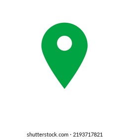 Gps Navigation Tool Symbol Green White Background