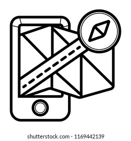 GPS, navigation travel vector icon