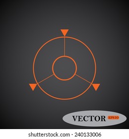 GPS navigation ,  vector, EPS 10