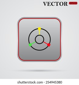 GPS navigation,  vector illustration, EPS 10