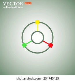 GPS navigation,  vector illustration, EPS 10