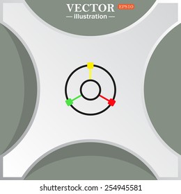 GPS navigation,  vector illustration, EPS 10