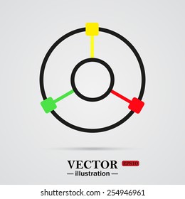 GPS navigation,  vector illustration, EPS 10