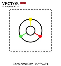 GPS navigation,  vector illustration, EPS 10