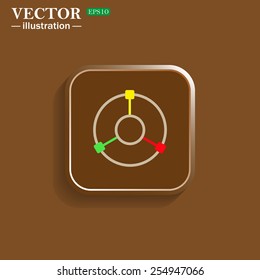 GPS navigation,  vector illustration, EPS 10