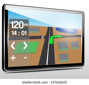 GPS navigation.Vector