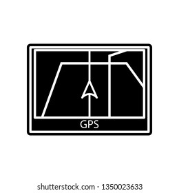 GPS navigator icon. Element of logistics for mobile concept and web apps icon. Glyph, flat icon for website design and development, app development
