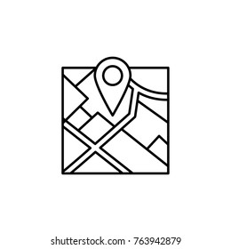 GPS navigator icon on white background
