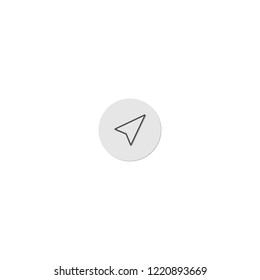  GPS navigator icon vector. Flat design