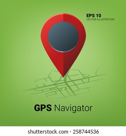 GPS navigator image concept