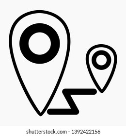 GPS navigator isolated minimal single flat linear icon for application and info-graphic. Commercial line vector icon for websites and mobile minimalistic flat design.