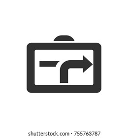 gps Navigator. monochrome icon