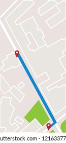GPS navigator, navigation city map. Vector illustration. Navigation concept with pin pointer