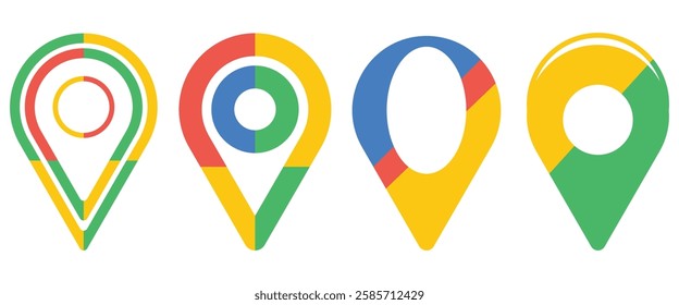GPS. navigator pin checking coloring on white background. vector illustration smart vector
