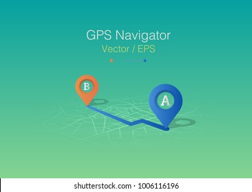 GPS navigator vector