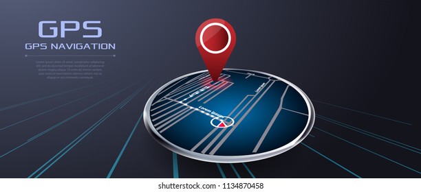 GPS navigator vector