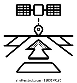 GPS navigator vector