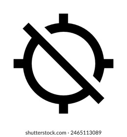 Gps off icon vector design in eps 10