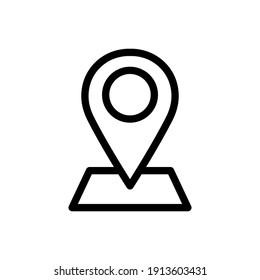 Gps With Outline Icon Vector