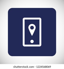 gps phone vector icon 10 eps