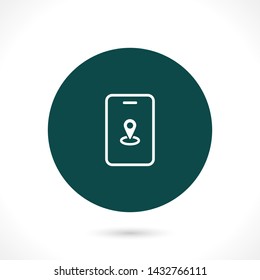 gps phone vector icon 10 eps , Lorem ipsum Flat design