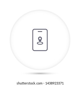 gps phone vector icon 10 eps , Lorem ipsum Flat design