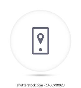 gps phone vector icon 10 eps , Lorem ipsum Flat design