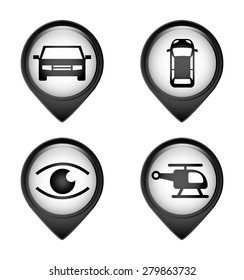 gps pin design, vector illustration eps10 graphic 